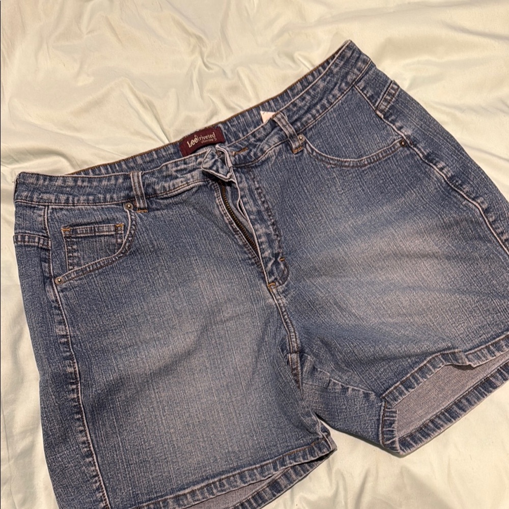 Lee Blue Jean Shorts Classic Casual Style